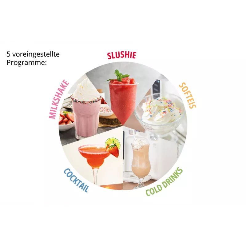 Unold 48956 Sofie 2in1 máquina de raspadinhas e gelado mole, preto