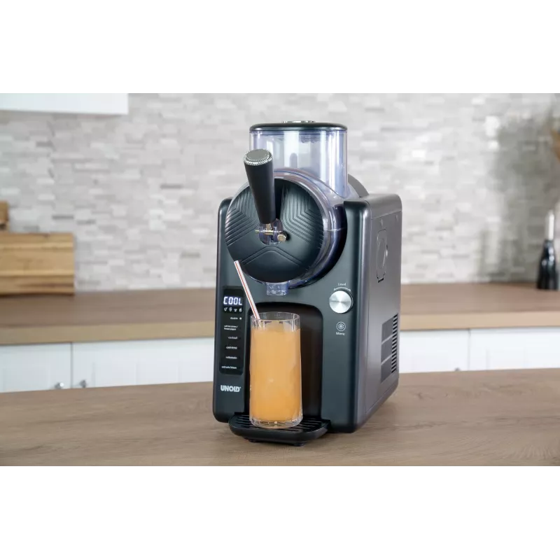 Unold 48956 Sofie 2in1 máquina de raspadinhas e gelado mole, preto