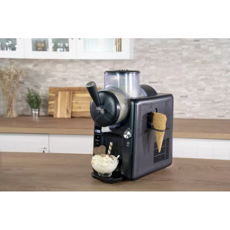Unold 48956 Sofie 2in1 máquina de raspadinhas e gelado mole, preto