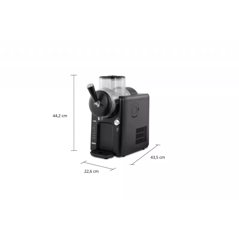 Unold 48956 Sofie 2in1 máquina de raspadinhas e gelado mole, preto
