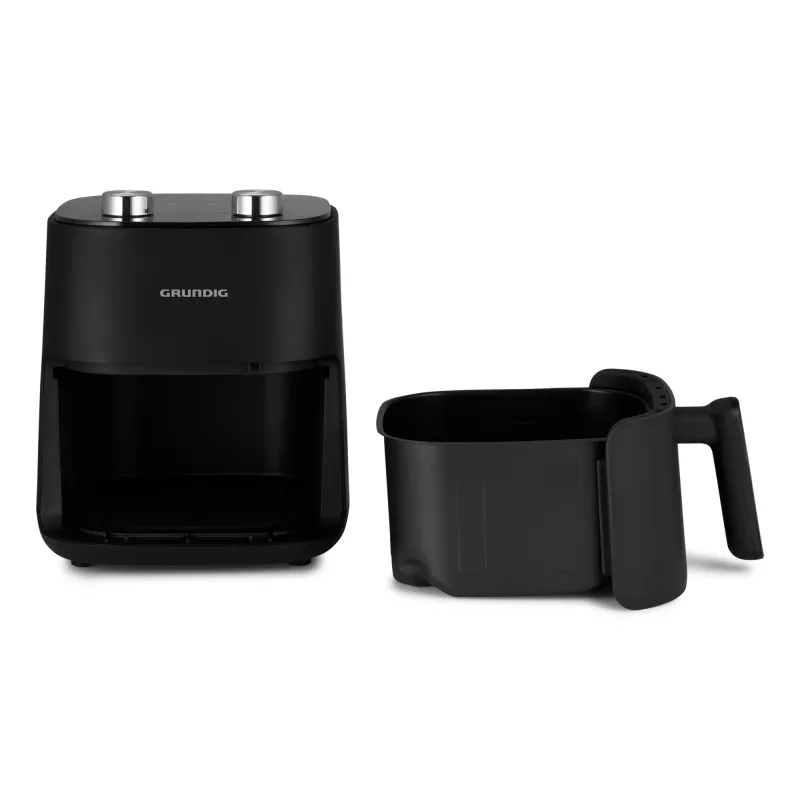 Grundig FRY 6321 L Single 4,7 L aparelho vertical 1500 W fritadeira de ar quente preto