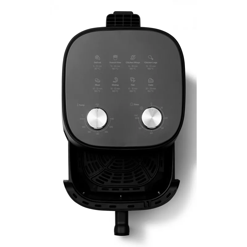 Grundig FRY 6321 L Single 4,7 L aparelho vertical 1500 W fritadeira de ar quente preto