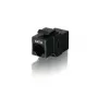 Equip acoplador em linha Keystone Cat.6 não blindado, preto, dourado, 15 mm, 33 mm, 20 mm, 75 g
