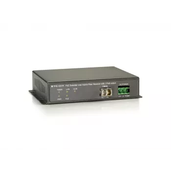 LevelOne recetor PoE over Hybrid Cable, 1 saída PoE, recetor de rede, 2000 m, 100 Mbit/s, full duplex, half duplex, 1000 entradas, 14880 pps