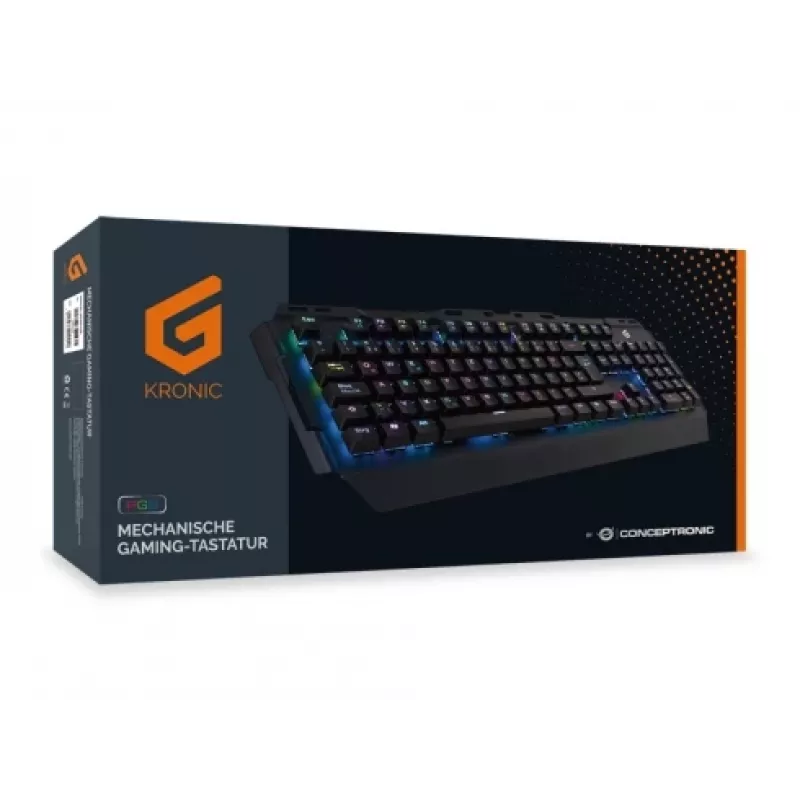 Teclado gaming mecânico Conceptronic KRONIC, RGB, layout alemão