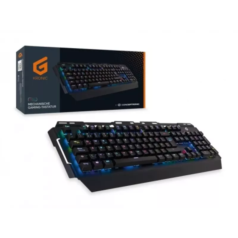 Teclado gaming mecânico Conceptronic KRONIC, RGB, layout alemão