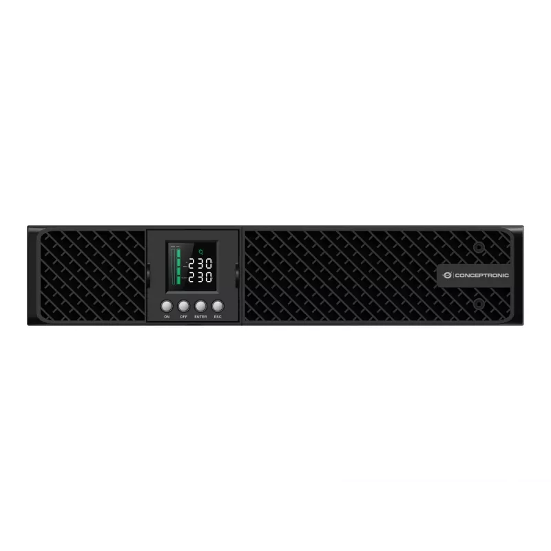 UPS online Conceptronic ZEUS51E3K 3000VA 3000W, IEC, conversão dupla (online), 3 kVA, 3000 W, sinusoidal, 220 V, 240 V