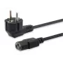 Cabo de alimentação de alta qualidade Equip, C13 para Schuko, 3,0 m, 3 m, IEC C13, CEE7/7, H05VV-F3G, 250 V, 10 A