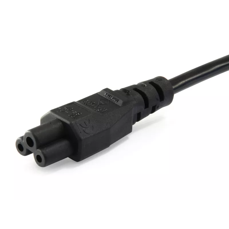Cabo de alimentação de alta qualidade Equip, C5 para Schuko, 1,8m, 1,8 m, CEE 7/7, IEC C5, H05VV-F3G, 250 V, 2,5 A