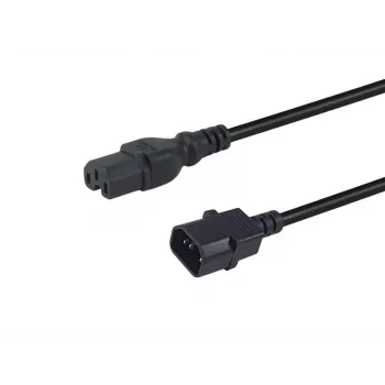 Cabo de alimentação Equip 112170 preto 1,8 m conector fêmea C14 conector fêmea C15