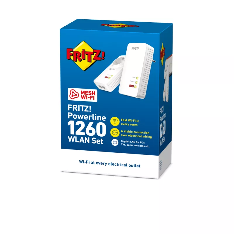 Powerline FRITZ 1260 Conjunto Wi-Fi International