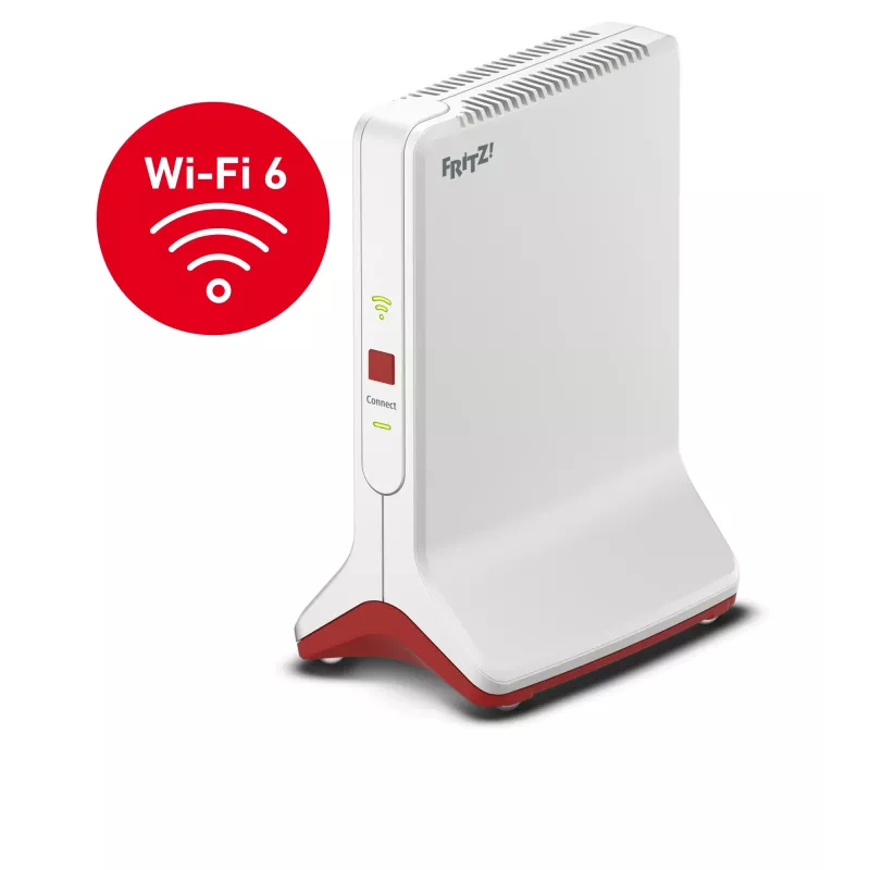 Extensor de alcance Wi-Fi AVM FRITZ!Repeater 6000 Edition International — Tri-Band 6000 Mbit/s, 2x LAN, branco