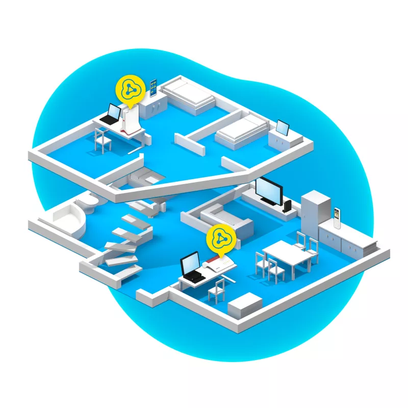 Extensor de alcance Wi-Fi AVM FRITZ!Repeater 6000 Edition International — Tri-Band 6000 Mbit/s, 2x LAN, branco