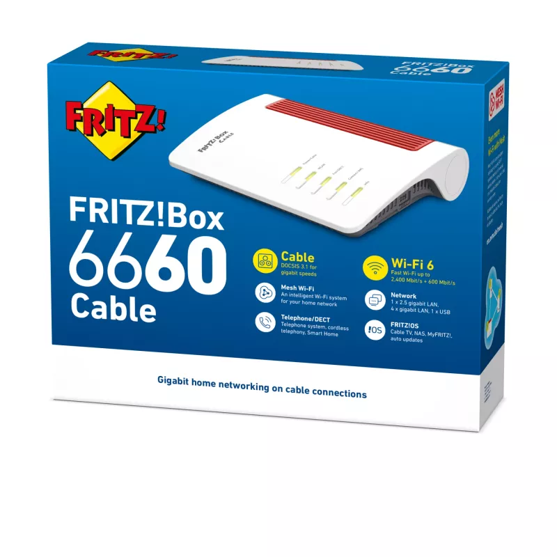 Box FRITZ 6660 Cabo International (Retail)