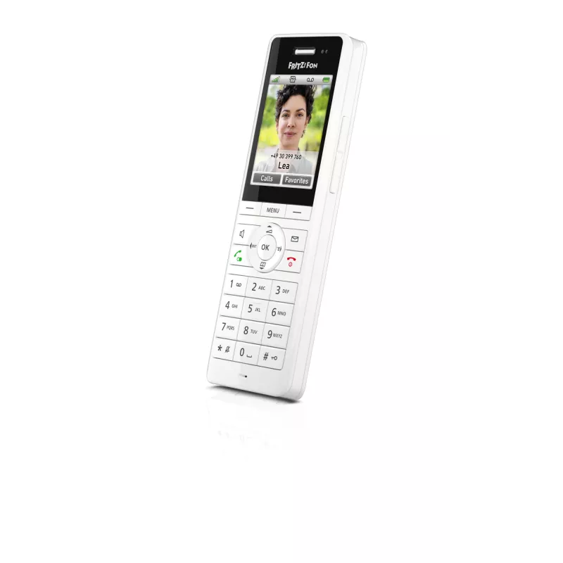 Telefone sem fios DECT FRITZ X6 branco International — alta-voz, atendedor de chamadas, agenda telefónica com 100 entradas