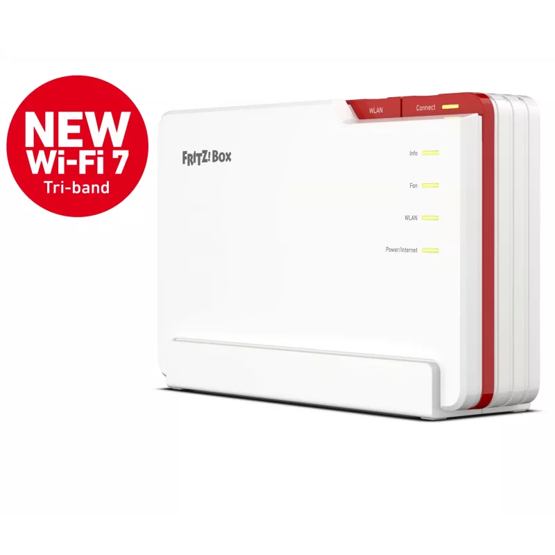 Box FRITZ! 5690 Pro International Router Wi-Fi 2,5 Gigabit Ethernet Tri-Band (2,4 GHz / 5 GHz / 6 GHz) branco