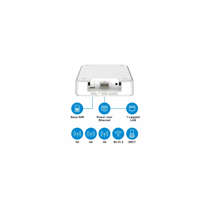 Box FRITZ! 6860 5G Edition International Router Wi-Fi Gigabit Ethernet Dual-Band (2,4 GHz / 5 GHz)