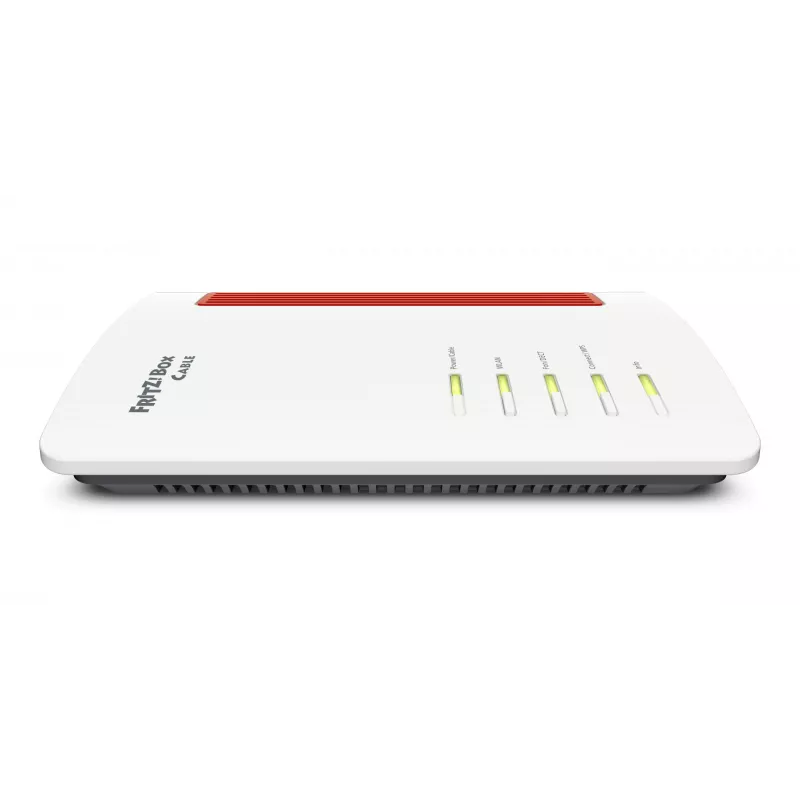 FRITZ!Box 6670 Cabo Edition International Router Wi-Fi 2,5 Gigabit Ethernet Dualband (2,4 GHz / 5 GHz) vermelho, branco