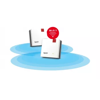 Conjunto Mesh sem fios FRITZ mesh set 1700 2-Pack da FRITZ, nó mesh Wi-Fi dualband