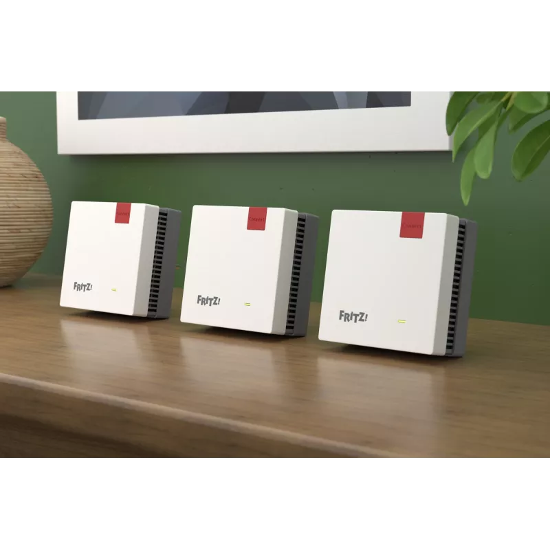 Conjunto Mesh sem fios FRITZ 1700 3-Pack, branco, antenas internas