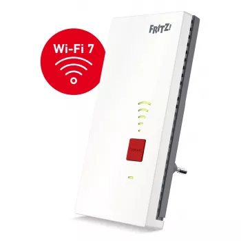 Repeater Wi-Fi AVM FRITZ! 2700 (Dual-Band, Wi-Fi 7 802.11be, 6500 Mbit/s, 2.5 GbE, antenas internas)