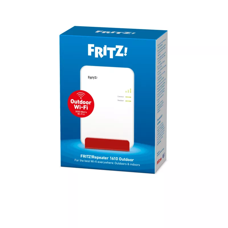 Repeater FRITZ!Repeater 1610 Outdoor Repeater de rede 3000 Mbit/s branco