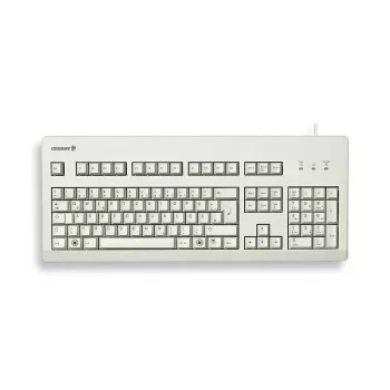 Teclado mecânico full-size CHERRY G80-3000 USB QWERTY UK English cinzento, 105 teclas, cabo de 1,75 m