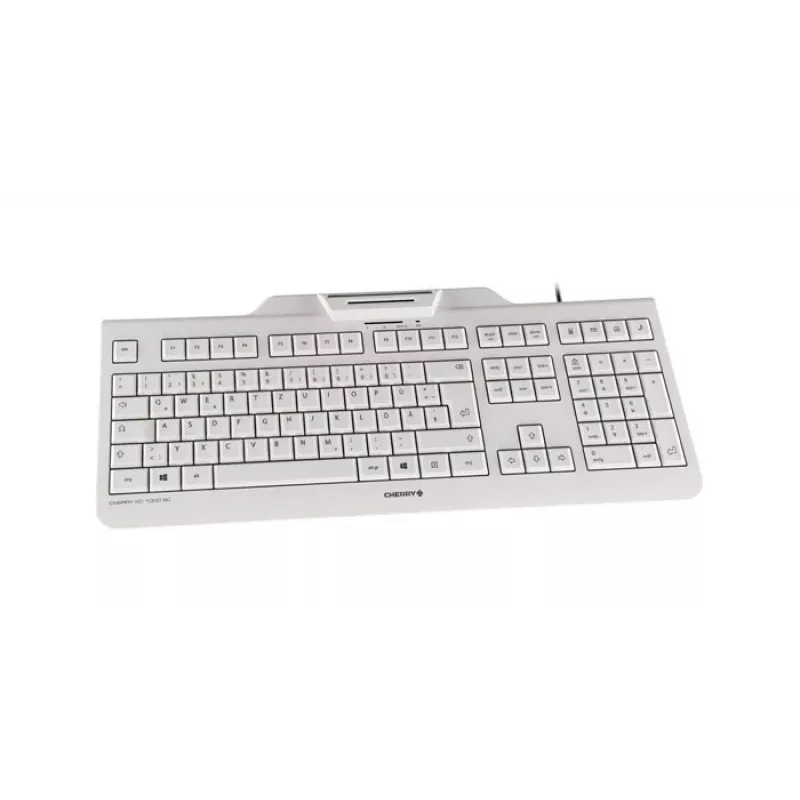 CHERRY KC 1000 SC Teclado com fio USB AZERTY belga branco