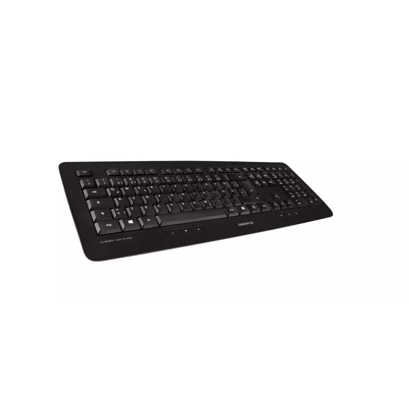 CHERRY DW 5100 Teclado rato incluído Universal RF Wireless AZERTY belga preto