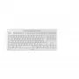 Cherry STREAM TKL Teclado USB com fio QWERTZ layout suíço branco, interruptores de tesoura, 94 teclas, cabo de 1,8 m