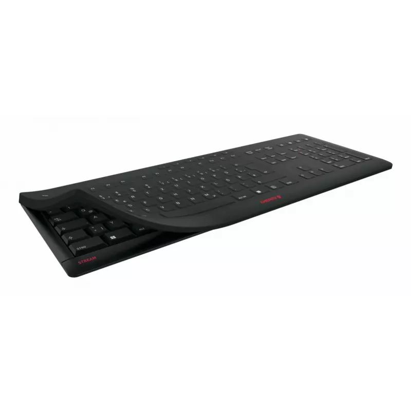 Contour Design STREAM PROTECT WIRELESS, Full-size (100%), sem fios, RF Wireless, interruptores de tesoura, QWERTY, preto