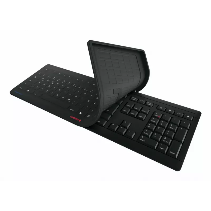 Contour Design STREAM PROTECT WIRELESS, Full-size (100%), sem fios, RF Wireless, interruptores de tesoura, QWERTY, preto