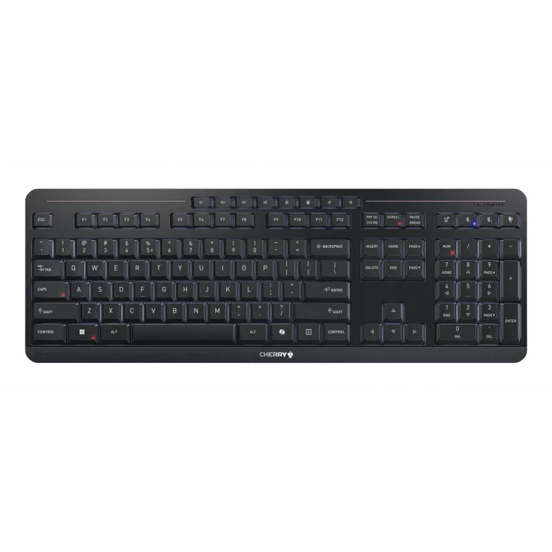 CHERRY Stream desktop ultimate teclado rato incluído Home/Office USB + RF Wireless + Bluetooth QWERTY Inglês preto