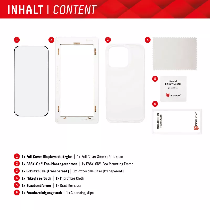 Displex proteção de ecrã + capa para Samsung Galaxy S23 Ultra, moldura de montagem Eco, cobertura total