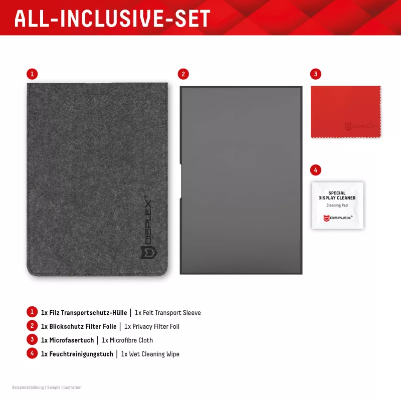 Displex PRIVACY SAFE filtro de privacidade removível de 2 vias para portátil/notebook (sem moldura/frameless) 14'' (16:9)