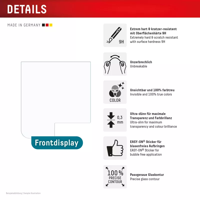 Displex Smart Glass película protetora de ecrã para Samsung Galaxy Z Flip5/Z Flip6 (02024)