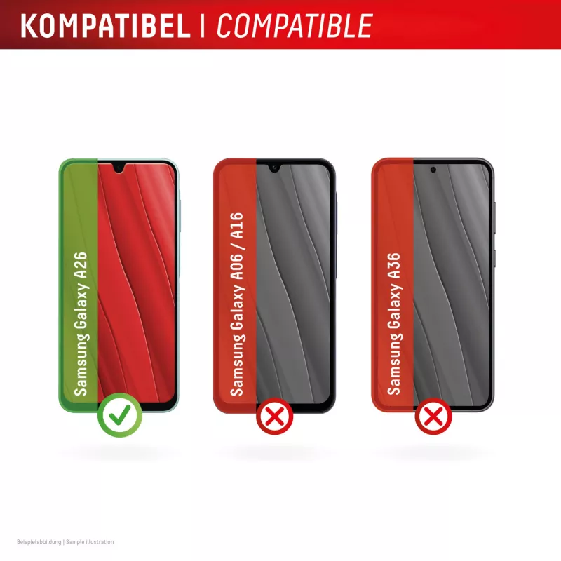 Displex proteção de ecrã (10H) para Samsung Galaxy A26, moldura de montagem Eco, anti-riscos