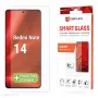 Displex Smart Glass (9H) para Xiaomi Redmi Note 14, autocolante de montagem, inquebrável