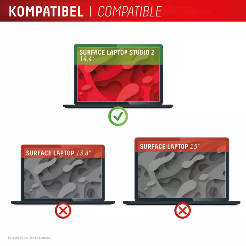 Displex PRIVACY SAFE filtro de privacidade magnético de 2 vias Surface Laptop Studio 2 14,4 polegadas