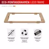 Tempered Glass Screen Protector + Case para Samsung Galaxy A36 da e.v.i., moldura de montagem Eco, anti-riscos, transparente