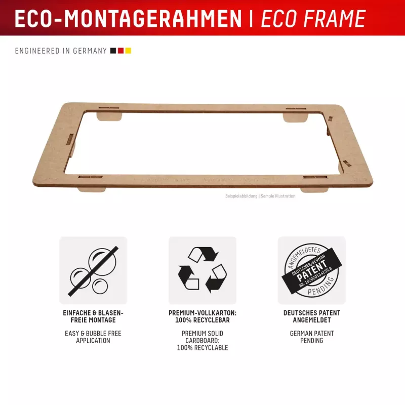 Tempered Glass Screen Protector + Case para Samsung Galaxy A36 da e.v.i., moldura de montagem Eco, anti-riscos, transparente