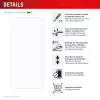 Tempered Glass Screen Protector + Case para Samsung Galaxy A36 da e.v.i., moldura de montagem Eco, anti-riscos, transparente