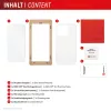 Tempered Glass Screen Protector + Case para Samsung Galaxy A36 da e.v.i., moldura de montagem Eco, anti-riscos, transparente