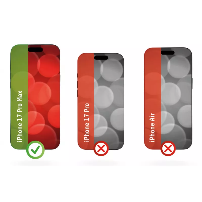 Displex Smart Glass (9H) para Apple iPhone 17 Pro Max, autocolante de montagem, inquebrável