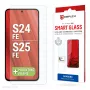 Displex Smart Glass (9H) para Samsung Galaxy S25 FE/S24 FE, autocolante de montagem, inquebrável
