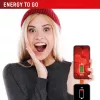 Displex carregador de emergência Phone-to-Phone, USB-C para USB-C, ficha mini + cabo flexível, conjunto compacto de 2