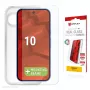 Protetor de ecrã em vidro temperado com capa para Google Pixel 10 da e.v.i. (DISPLEX vidro real + capa)
