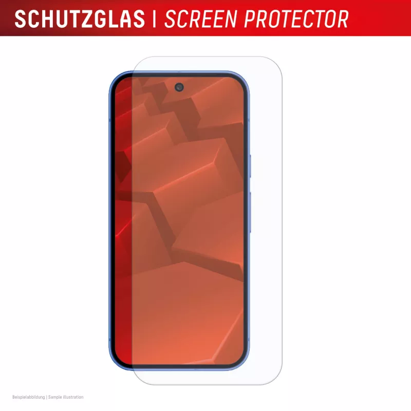 Protetor de ecrã em vidro temperado com capa para Google Pixel 10 da e.v.i. (DISPLEX vidro real + capa)