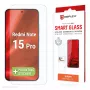 Protetor de ecrã em vidro temperado Smart Glass e.v.i. para Xiaomi Redmi Note 15 Pro (9H), autocolante de montagem, transparente, 1 unid.