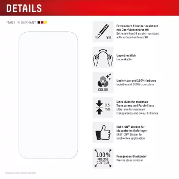 Película de proteção de ecrã em vidro temperado Smart Glass e.v.i. para Xiaomi 17 Pro Max (9H), autocolante de montagem, transparente, 1 unid.